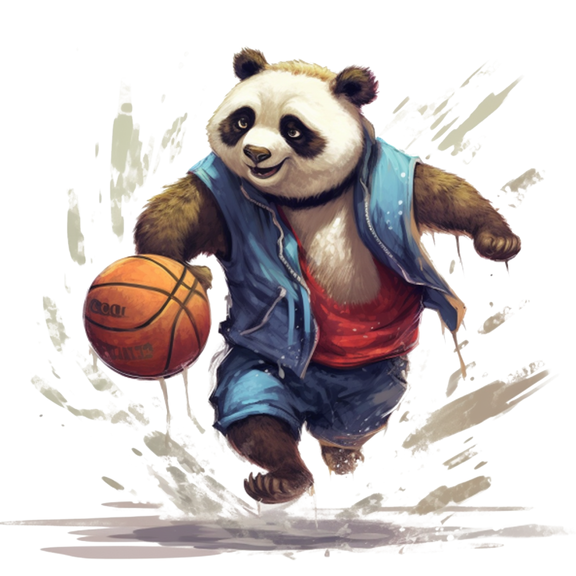 Slam Dunk Bamboo Baller Panda Tee