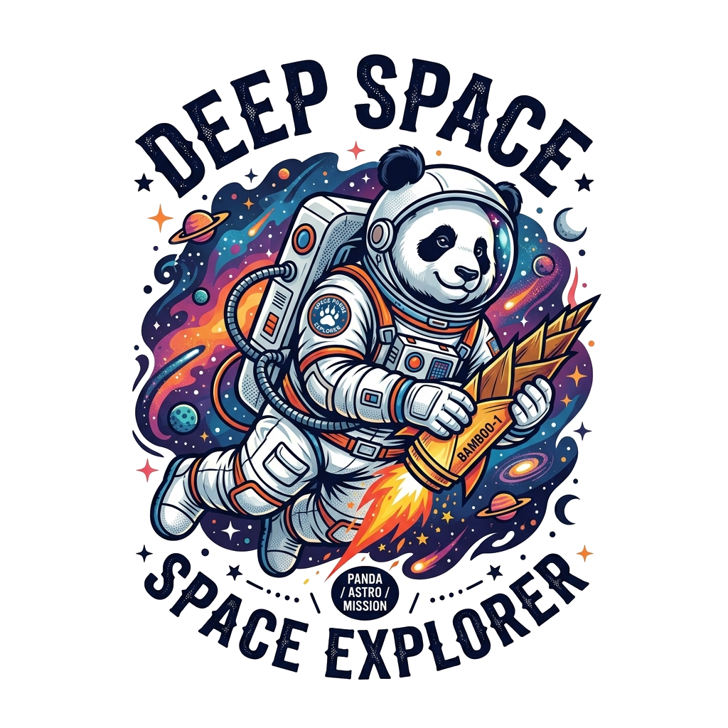Deep Space Astro Panda