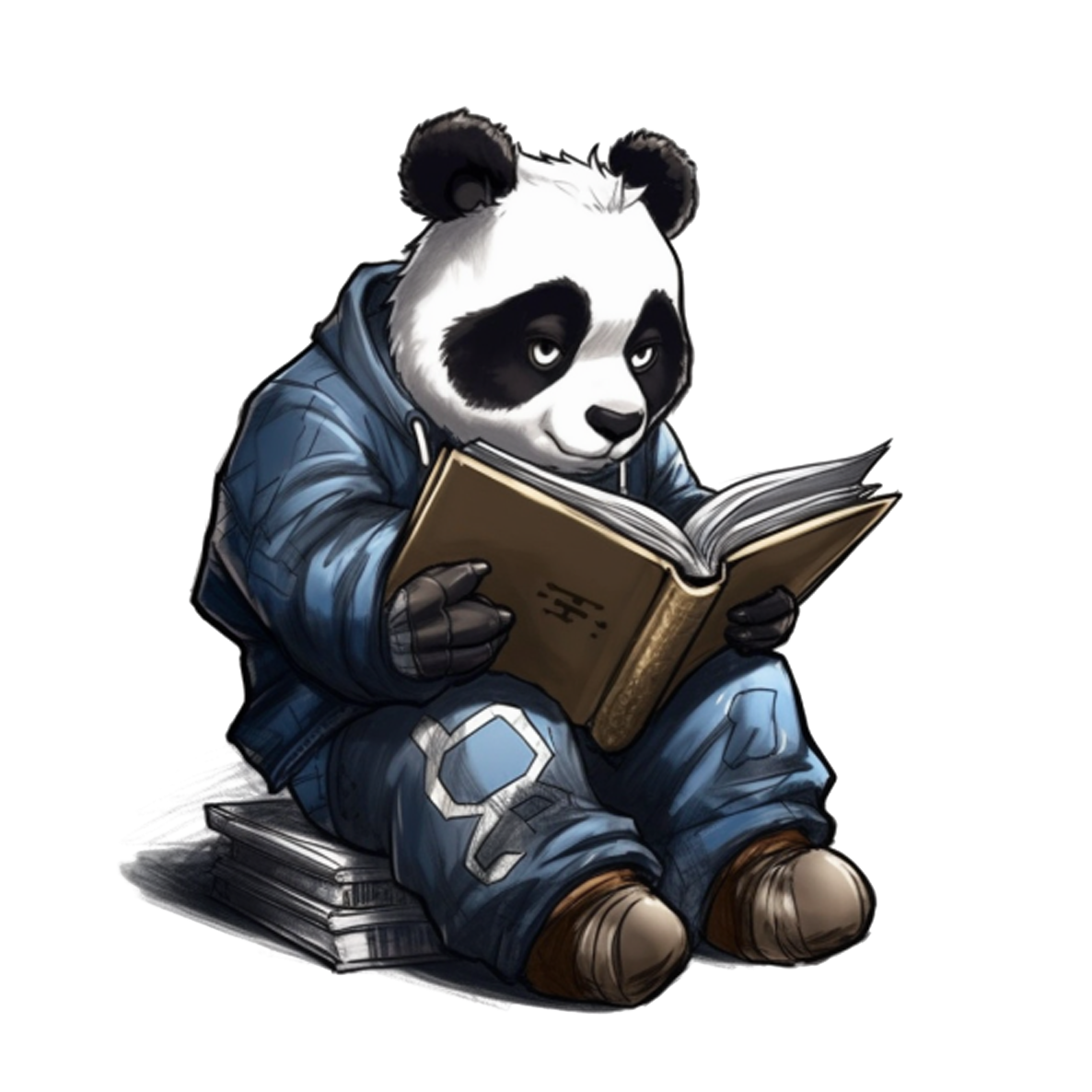 The Punny Scholar Panda Tee