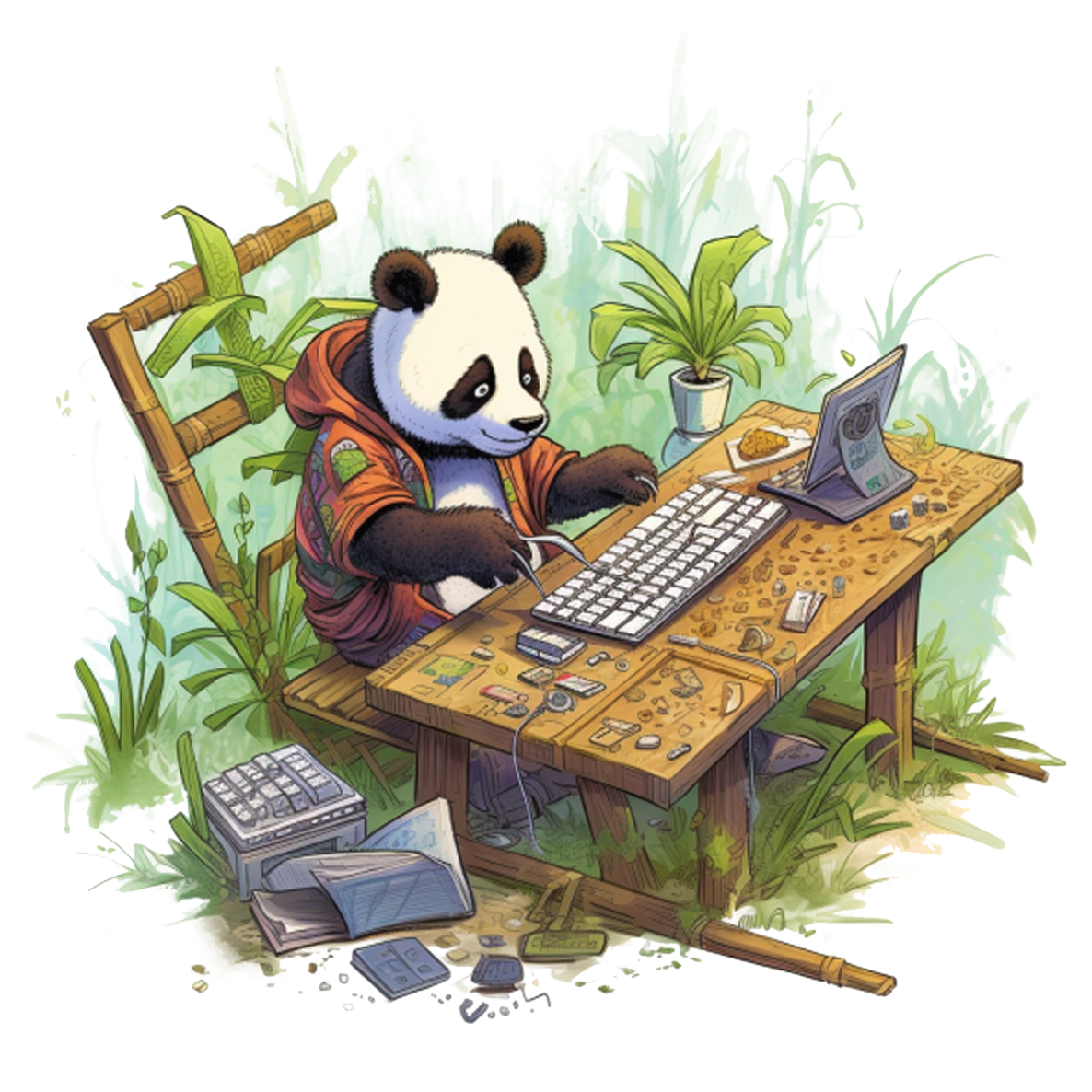 The Tech-Savvy Coder Panda